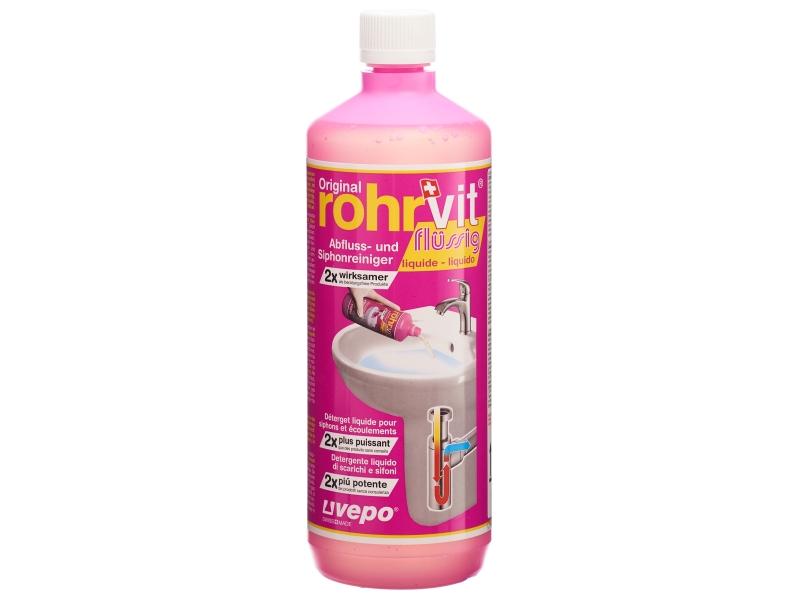 ROHRVIT détergent écoulement liquide prêt à l'usage 1000 ml