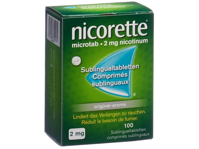 NICORETTE Microtab Original comprimés sublingual 2 mg 100 pièces