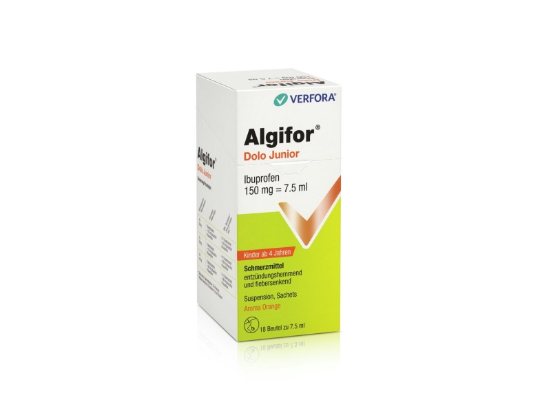 ALGIFOR Dolo Junior 150 mg/7.5ml 18 x 7.5 ml